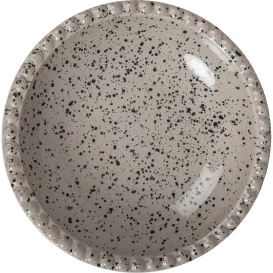 Sagaform Ditte dybt serveringsfad 26x6 cm - gr/beige