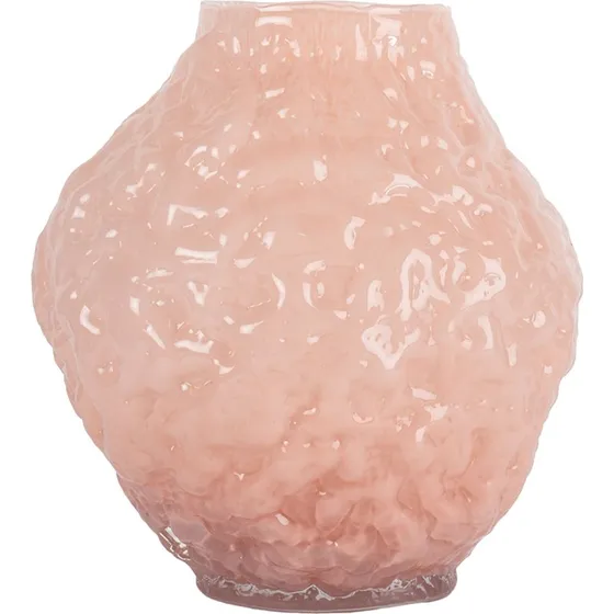 Byon Corallo M vase, mundblst rosa 26x28x27 cm
