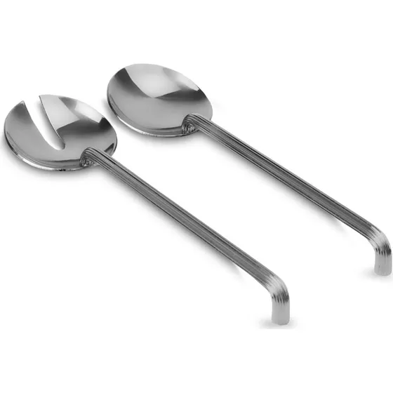 Sagaform Estelle salatbestik  rustfrit stl & forniklet messing