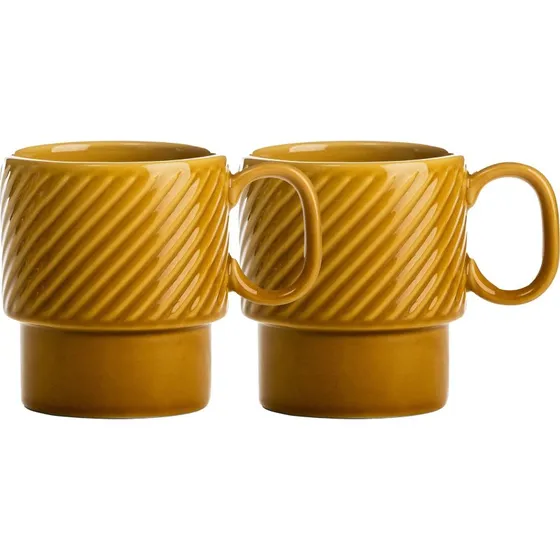 Sagaform Coffee & More kaffekrus 2-pak, gul