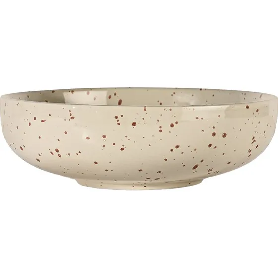 Sagaform Ditte serveringsskl  beige/bordeaux (21 cm)