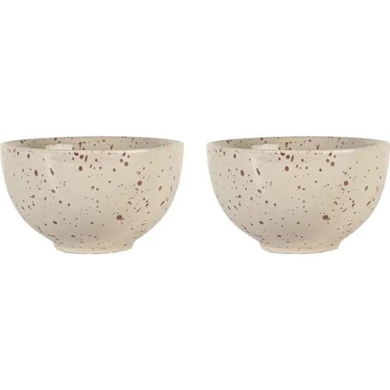 Sagaform Ditte skl 2-pak - beige/bordeaux