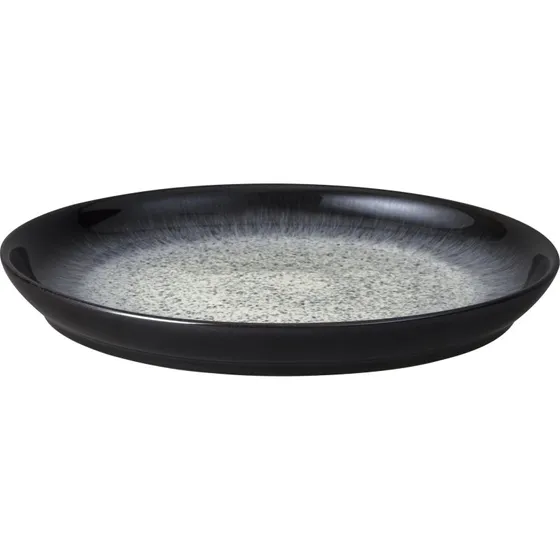 Denby Halo Coupe tallerken 26 cm - Blå/Grå/Sort