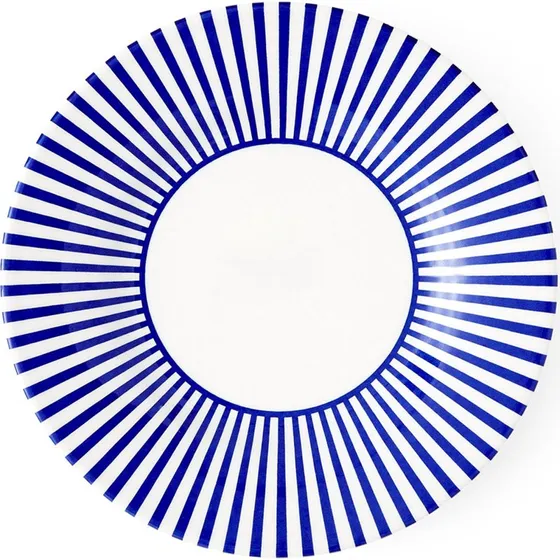 Spode Steccato asiet 18 cm - smal blå stribe