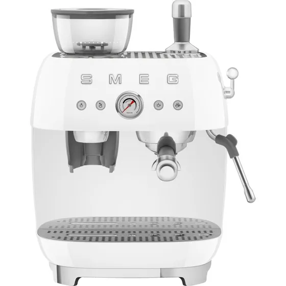 Smeg EGF03 50's Style espressomaskine med kvrn, hvid