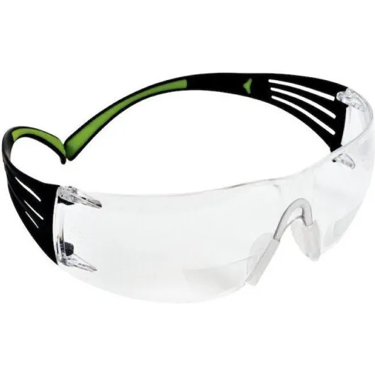 3M SecureFit 400 sikkerhedsbriller, klart glas +2.0
