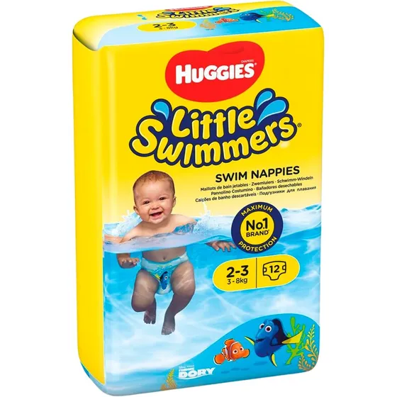 Huggies Little Swimmers Small 3–8 kg, 12 stk