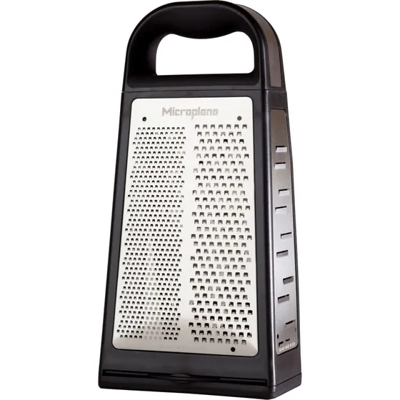 Microplane Elite Box rivejern 27 cm – 5 sider (sort)