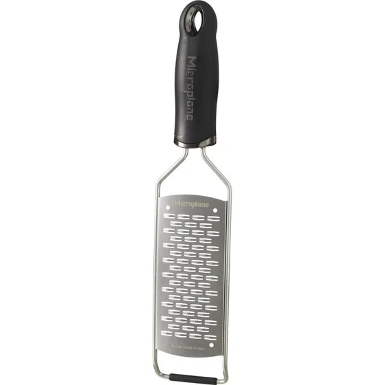 Microplane Gourmet medium ribbe rivejern 31 cm, sort