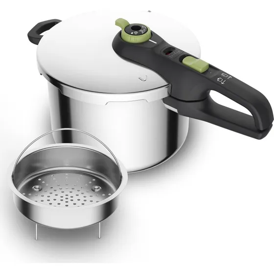 Tefal Secure Trendy P2580702 trykkoger 6 L med dampkurv
