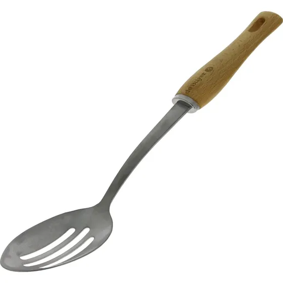 De Buyer B Bois hulske, 33,5 cm – rustfrit stål & bøgetræ