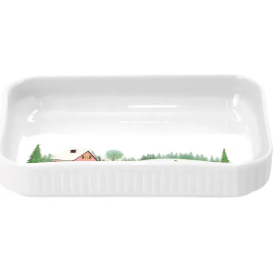 Pillivuyt Vinter Plissé Fad rekt. 18x12 cm