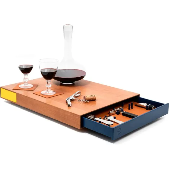 L'Atelier du Vin Le Plateau vinsæt, kirsebærtræ (6 dele)