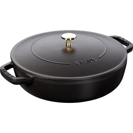 Staub Chistera sautrgryde stbejern 24 cm, sort