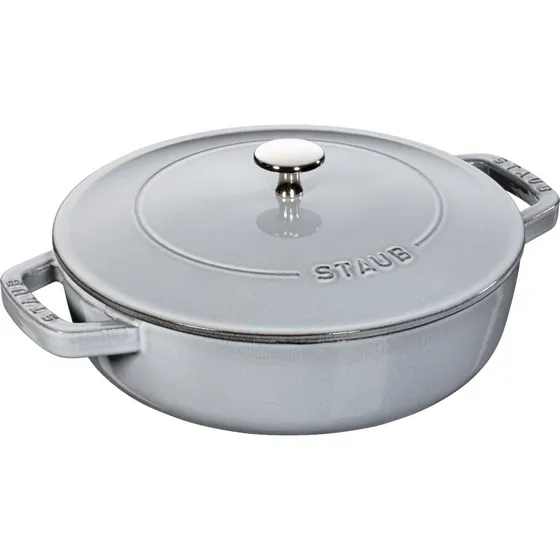 Staub Chistera sautrgryde 24 cm  grafitgr