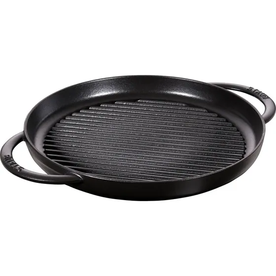 Staub Pure Grillpande støbejern Ø30 cm - sort