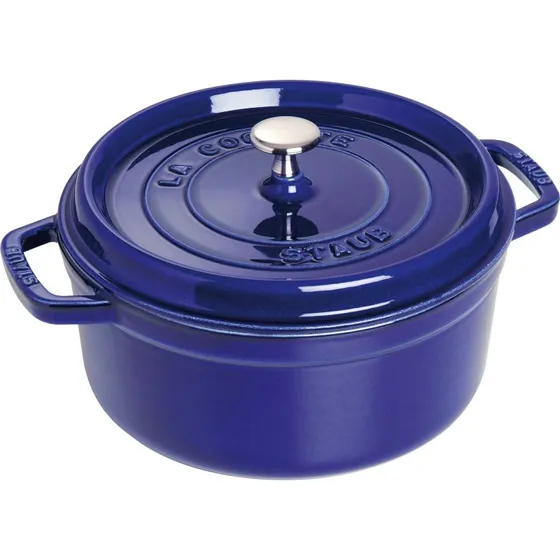 Staub Rund Støbejernsgryde 24 cm / 3,8 L - Blå