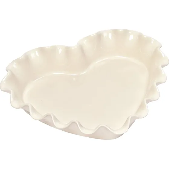 Emile Henry Hjerte tærteform 1,5 L – Cream