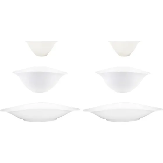Villeroy & Boch Vapiano Skåltrio 6-pak, Hvid