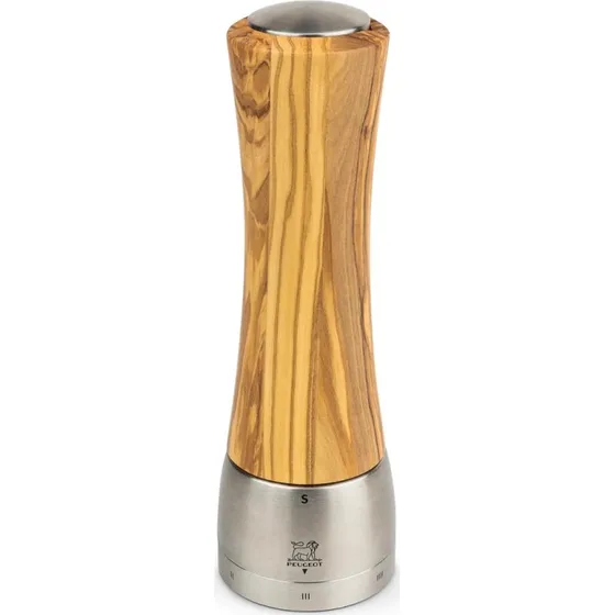 Peugeot Madras U'Select saltkvrn 21 cm - oliventr/stl