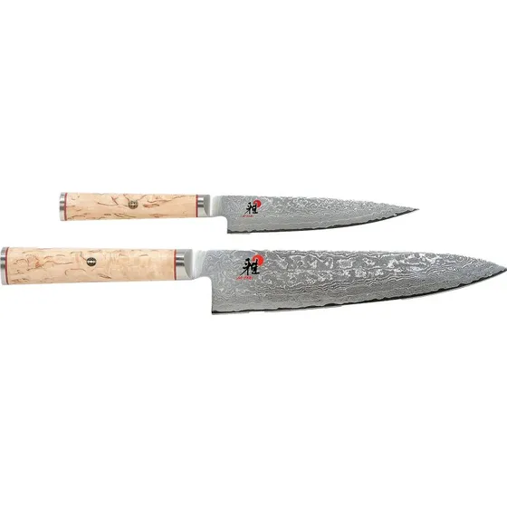 Miyabi Birch 5000MCD 2-dels knivsæt — Gyutoh 20 cm & Shoroh 13 cm