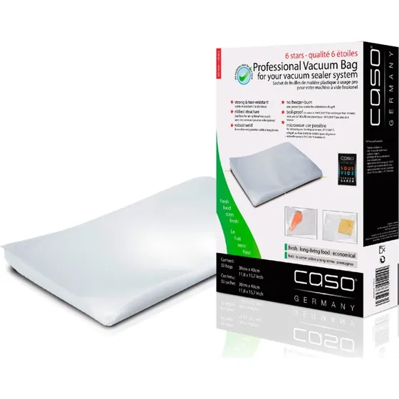 CASO vakuumposer 30x40 cm  50 stk (160 my)