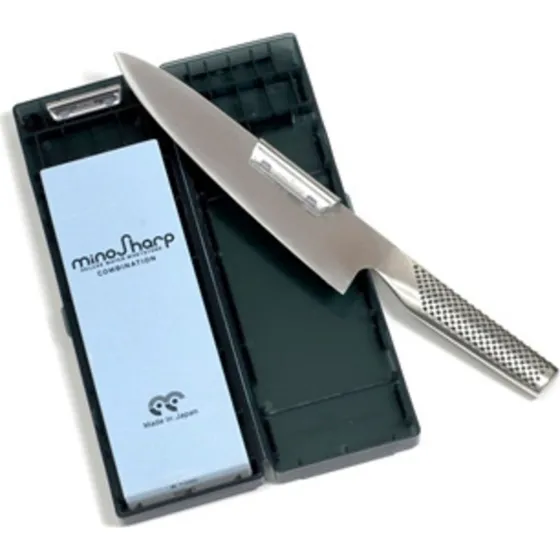 Slibesten 220/1000 med 2 fixturer (2,2x21x21 cm)