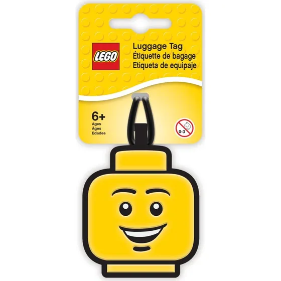 LEGO Bagagemærke – Drengesmil i silikone