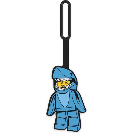 LEGO Hajfyr taskevedhæng i silikone (Shark Suit Guy)