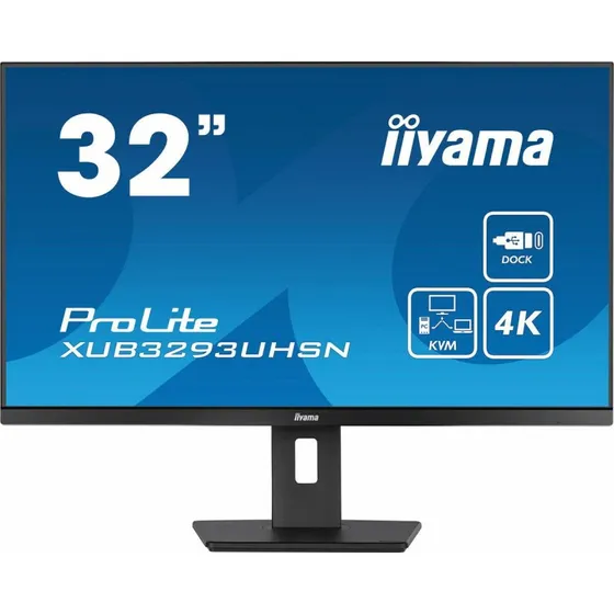 iiyama ProLite XUB3293UHSN-B5 32" 4K IPS med USB-C & KVM
