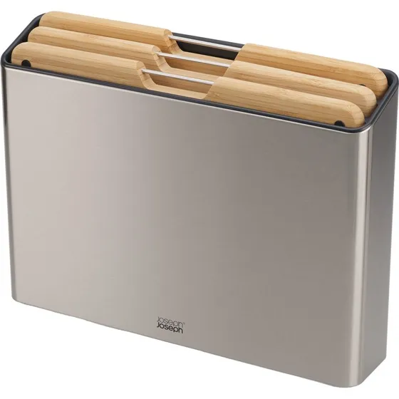 Joseph Joseph Folio skærebrætssæt 3 dele bambus/stål