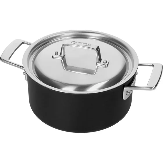 Demeyere Black 5 gryde 20 cm (3 L) - 5-lags rustfrit stål