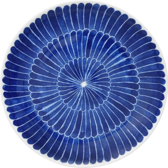 Gtefors Porslin Selma asiet 21 cm  Bl fjer