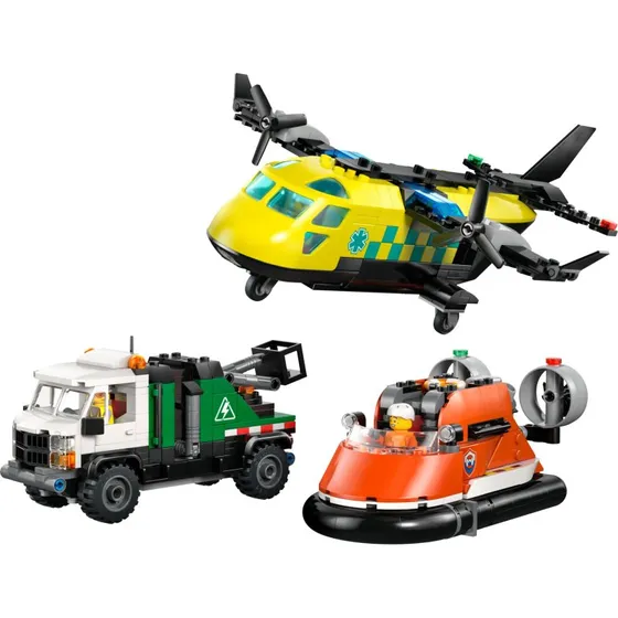 LEGO City Remix 60505 — Fly, servicevogn & luftpudebåd