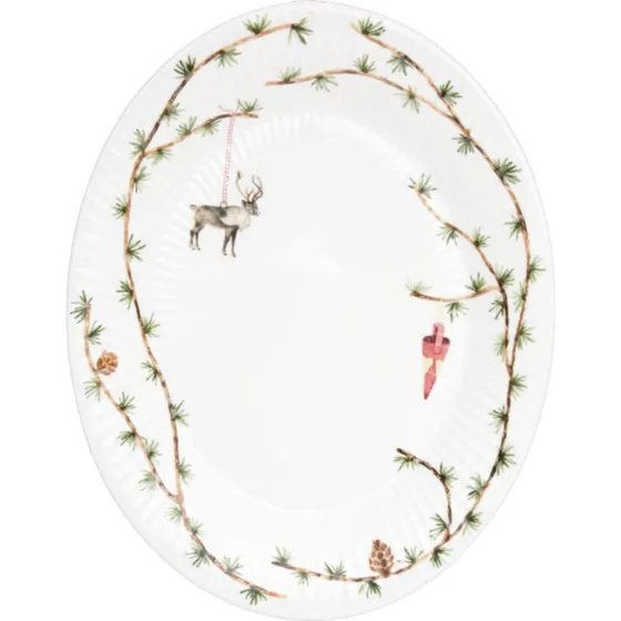 Kähler Hammershøi Christmas ovalt bordfad 27x34 cm
