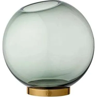 AYTM Globe Vase Small 10 Forest/Gold med stand