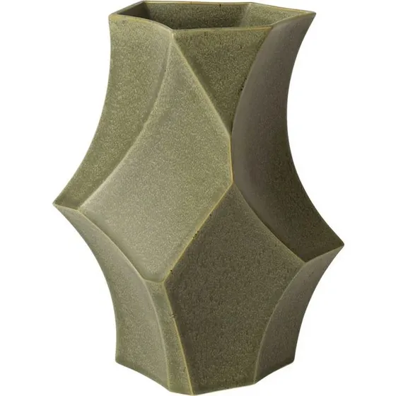 ferm LIVING Cueva Vase H26 Dark Sage - 26 cm
