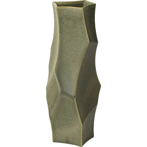 ferm LIVING Cueva Vase H37  Dark Sage