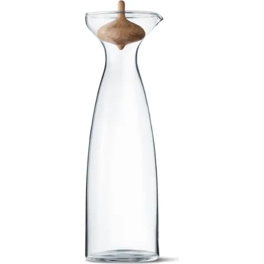 Georg Jensen Alfredo karaffel 1 L – glas med egetræstop