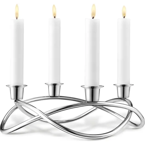 Georg Jensen Season lysestage Ø26 cm - blank