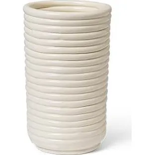 Ferm Living Corduroy Vase 21 cm  Off-white