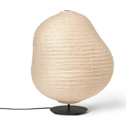 ferm LIVING Kurbis Gulvlampe Low  Natural/Sort