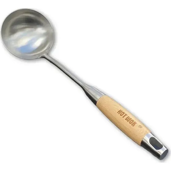 HOT WOK Wokslev se 36 cm - Rustfrit stl & bambus