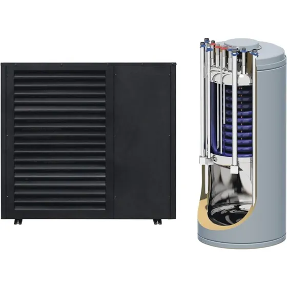 Scantherm Skagen monoblok luft-vand varmepumpe 8 kW m/combitank