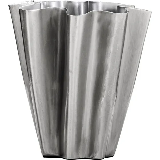 House Doctor Flood vase, børstet sølv 13 cm