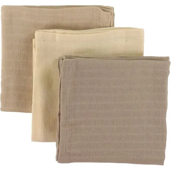 Sebra Stofbleer 3-pak, moonlight beige 75x75 cm