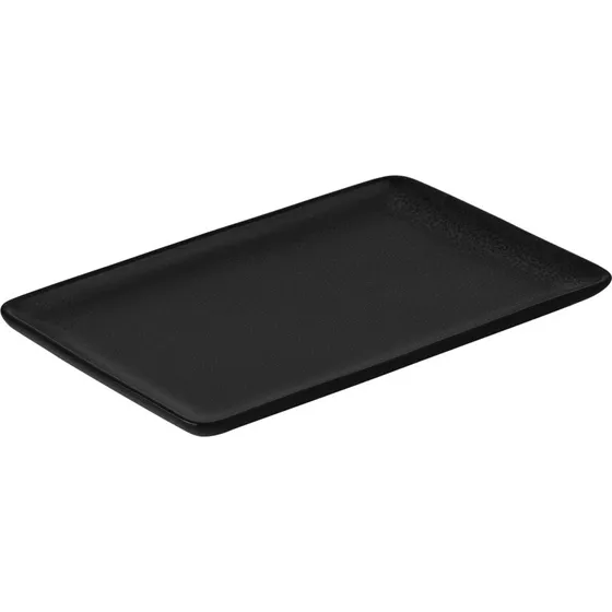Aida RAW rektangulær tallerken 23,5x15 cm – Titanium Black