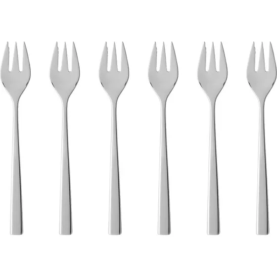 Gense Fuga kagegafler 6 stk. 15,5 cm - Mat/Blank