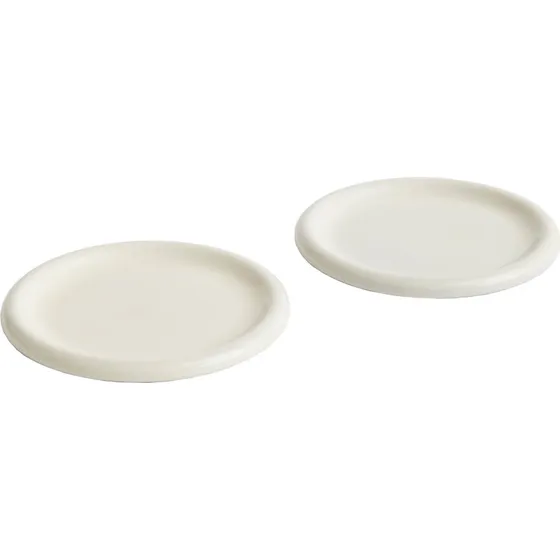 HAY Barro tallerken 24 cm 2-pak - Offwhite