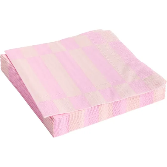 HAY Pattern frokostservietter Light Pink Rose 33x33 cm, 20 stk